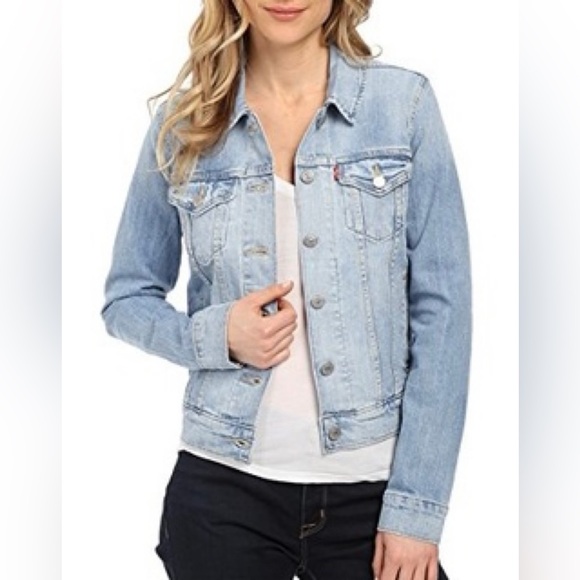 Levi's Jackets & Blazers - Levi’s Authentic Trucker Jacket in Ocean Hybrid Size Large